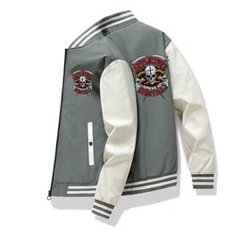 Men's Jackets Skull Head Campus Clothing Jacket Outdoor Sports 2023 Fashion Casual High Quality Brand Baseball 230918