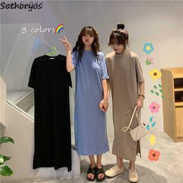 Women's Sleepwear Women Nightgowns Long Sleepdress O-neck Short Sleeve Sleepwear Summer Casual Home Lounge Nightdress Loose Plus Size S-5XL Trendy L230919