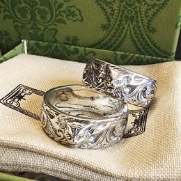 Top luxury designer ring domineering tiger head ring 925 silver plated material rings fashion jewelry188w