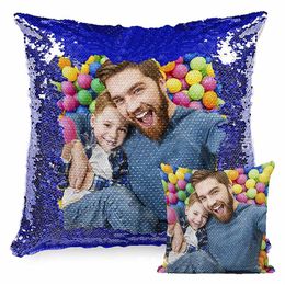 11 Colours DIY Sublimation Blank 40 40 Sequin Couch Pillow Covers Creativity Fashion Pillowcase Decoration Gift Pillowslip243e