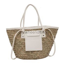 Shoulder Bags Summer Handmade Bags for Women Large Capacity Straw Bags Woven Basket Tote Top Handbags Beach Hand bags04stylisheendibags