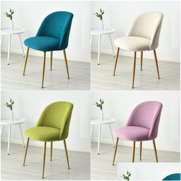 Chair Covers Short Back Polar Fleece Accent Er Round Bottom Stool Dinning Duckbill Big Elastic Cushion Eames Seat Ers Drop Delivery Ho Dhrmn