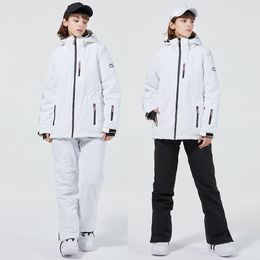 Skiing Suits 30 Women's Skis Sets Snowboard Wear Waterproof Windproof Winter Ski Jackets Pendant Strap Snow Pants For Girls 230918