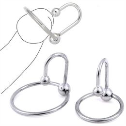 Sex Toy Massagermale Delay Asshole Ring Metal Bead Penis s Stimulator Irritation Urethral Dilators Cock Plug for Men