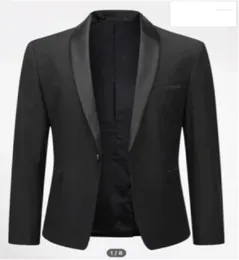 Men's Suits Fashion Business Casual Blazer White Red Green Black Solid Colour Slim Fit Jacket Wedding Groom Party Suit Coat