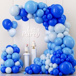 Other Event Party Supplies Balloon Garland Arch Kit 109Pcs Royal Pastel Blue Latex Balloons Baby Shower Birthday Graduation Gender Reveal Decoration 230919