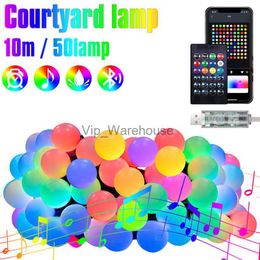 LED Strings Party 10M RGBIC Smart LED String Lights Camera Color Extraction Lights Bluetooth App Control USB Strip Light Fairy Light Garland Decor HKD230919