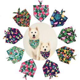 Dog Apparel 1 Pc Comfortable Soft Bandanas For Fruit Printing Pet Polyester Accessories 230915