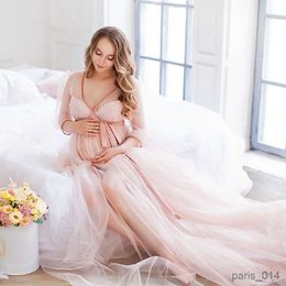 Maternity Dresses Sexy Lace Mesh Maternity Dresses Long Pregnancy Dress Photo Shooting Pregnant Women Photography Props