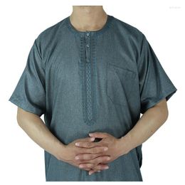 Ethnic Clothing Jubba Robe Cotton&linen Muslim Men Thawb Morocco Thobe