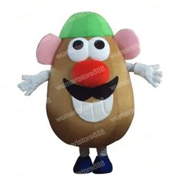 Halloween Potato Mascot Costume Carnival Unisex Outfit Adults Size Christmas Birthday Party Outdoor Dress Up Promotional Props