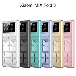 Clear Hard For Xiaomi Mix Fold 3 Case Armour Bracket Hinge Protection Glass Film Screen Cover
