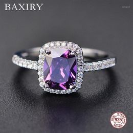 Fine Engagement Ruby 925 Sterling Silver Rings Amethyst Gemstone Ring Silver Emerald Blue Sapphire New For Women13185