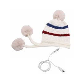 Heated Hat Breathable Heating Caps Portable Knitted Hats Lovely Exquisite Soft Warm Wear Resistant Headwear for Women 230920