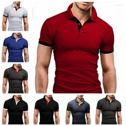 Men's Suits A2686 Fashion Concise Shirt Casual Slim Fit Short Sleeve T Top Mens Shirts Summer Poleras Hombre Camiseta