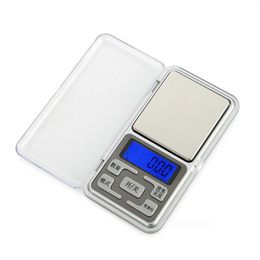 Mini Electronic Digital Scale Jewelry Weighing Scales Balance Pocket Gram LCD Display Scale With Retail Box 500g/0.1g 200g/0.01g LT538