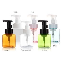 250ML factory outlet Plastic Soap Dispenser Bottle Square Shape Foaming Pump Bottles Soap Mousses Liquid Dispenser Foam Bottles Packing Bottles