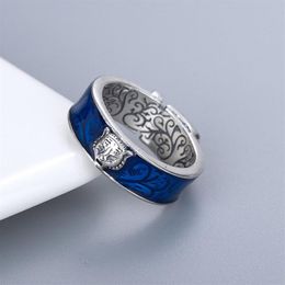 Women Girl Tiger Head Ring Animal Tiger Head Finger Ring Fashion Jewellery Accessories for Gift Party High Quality248E