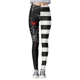 Women's Leggings Women Halloween Print Pattern Tights Yoga Sport Dress Pants For High Waisted Sheathing