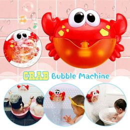 Bath Toys Bubble Crabs Baby Bath Toy Funny Toddler Bath Bubble Maker Pool Swimming Bathtub Soap Machine Bathroom Toys for Children Kids 230919