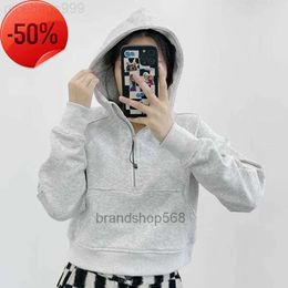 Women Sport Jacket half Zipper Yoga Coat Clothes LU-03 Quick Dry Fitness Outfits Running Hoodies Thumb Hole Sportwear Gym Workout HoH6