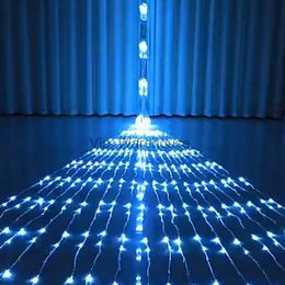 LED Strings Party Waterfall Curtain Lights Icicle 3X2M 6X3M Outdoor Led String Lights Meteor Shower Rain Fairy Garland Wedding Background Lights HKD230919