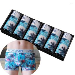 Underpants Men's Panties Shorts Boxers Underwear Man Slip Sets Colorful Cartoon Breathable Boxershorts Men Summer