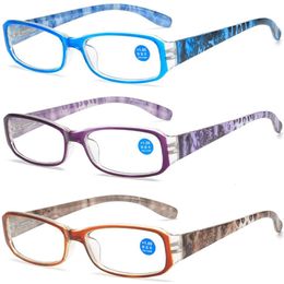 Sunglasses Frames 1pc Anti Blue Light Reading Glasses Urltra Light Eye Protection Women Men Flowers Elegant Eyeglasses Diopter 100 400 230919