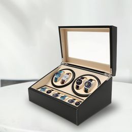 Watch Boxes Cases BlackBrown High Quality Watch Winder Automatic Watch Display Box Luxury Storage Box Put Down 10 Watch 230918