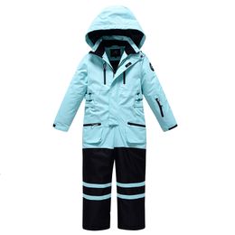 Skiing Suits Children's Snow Winter Outdoor Warm Ski Suit Kids Printing With Hat Waterproof Windproof Girls and Boy's 230927