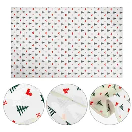 Table Napkin 1 Pc Simple Christmas Party Decorative Dish Towel (White)