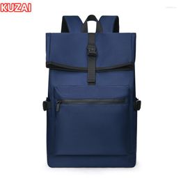 School Bags KUZAI High Boy Backpack Male Fashion Business Travel Laptop College Bag For Men Large Bookbag