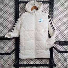FC Schalke 04 Men's winter padded jacket Designer Jackets Down Parkas Cotton Thickened Outdoor leisure sports Warm Coats