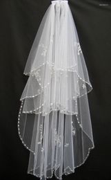 Bridal Veils Amazing Ladies Short Veil Beaded Head Wedding Accessories