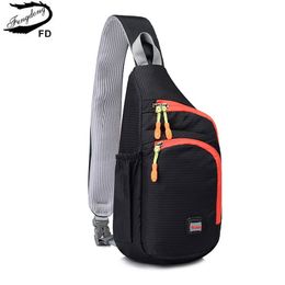 Outdoor Bags Fengdong male sling chest bag small crossbody bags for men outdoor sport water bottle bag one shoulder cycling bag pack boy gift 230919