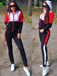Women's Tracksuits 2 Piece Set Women Outfits Casual Tracksuits Sweatsuits Sporty Hoodies and Sweatpants Fall Winter Clothes Running Cycling 230919