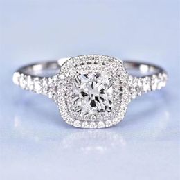 2023 Fashion brand rings for women top designer S925 sterling silver women's ring luxury full diamond engagement ring woman V3081