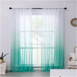 Yaapeet Blackout Modern Sheer Curtains Gradient Colour Living Room Japan Style Curtain Polyester Pretty Bedroom Window Decoration1 D Otvsj