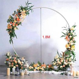 Party Decoration 1 8M Big Jumbo Balloon Ring Circle Stand Giant Large Arch Frame Background Column Birthday Baby Shower Wedding258n