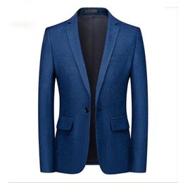 Men's Suits 2023 Men Blazer Daily Casual Wedding Business Suit Dress Jacket Man Slim Solid Color Single Breasted Clothing