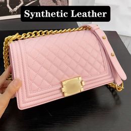 Pink Designer Bag Black Crossbody Purse Soft Leather Shoulder Bags For Womens Purse Handbags With Gold Chain Leather Branded Bags Fashion Luxury Bag Cross Body Bag