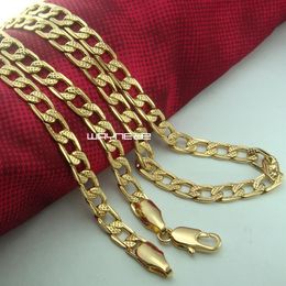 Men's Solid 18k Gold Filled Necklace Chain 50cm Length 5mm n273269N