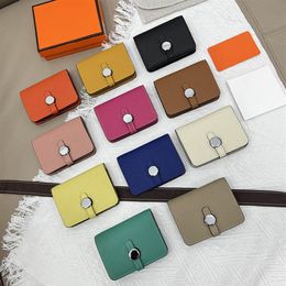 Men Classic Casual Credit Card Holder Designer Leather pvc Ultra Slim Wallet Packet Bag For Mans Women with silver buckle and box 250l