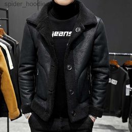 Men's Wool Blends 2023 Brand Clothing Men Winter Keep Warm Woolen Coats Men's Granular Woollen Cloth Double Sided Jackets Plus Size S-4XL L230919