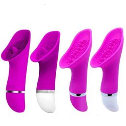 Adult Massager 30 Speed Tongue Clitoris Stimulator Vibrator Silicone Oral Masturbator for Women G-spot Nipple Sucker