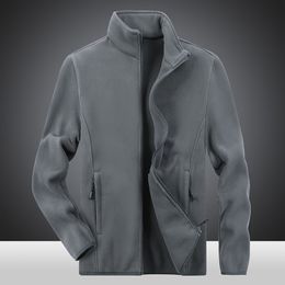 Men's Jackets Wholesale Outdoor Zipper Polyester Company uniform Staff polair Full Zip Up Fleece Jacket Men 230919