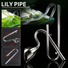 Aquarium Glass Inflow Outflow Lily Pipe 12 13mm Tube Fish Tank Aquatic Water Plants Canister Philtre Suction Cup Hose Set Y200922171i