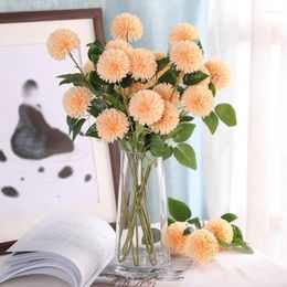 Decorative Flowers High-value Dandelion Simulation Bouquet High-end Restaurant Desktop Flower Ornaments Home Warm Decoration Supplies