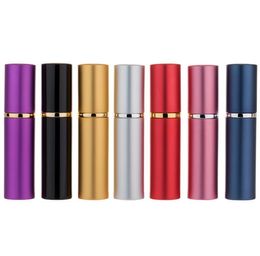 5ml Mini Spray Perfume Bottle Travel Refillable Empty Cosmetic Container Perfume Bottle Atomizer Aluminium Bottle ZZ