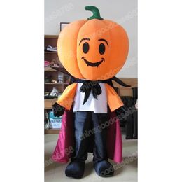 Performance Pumpkin Mascot Costume Top Quality Halloween Christmas Fancy Party Dress Cartoon Character Outfit Suit Carnival Unisex Adults Outfit